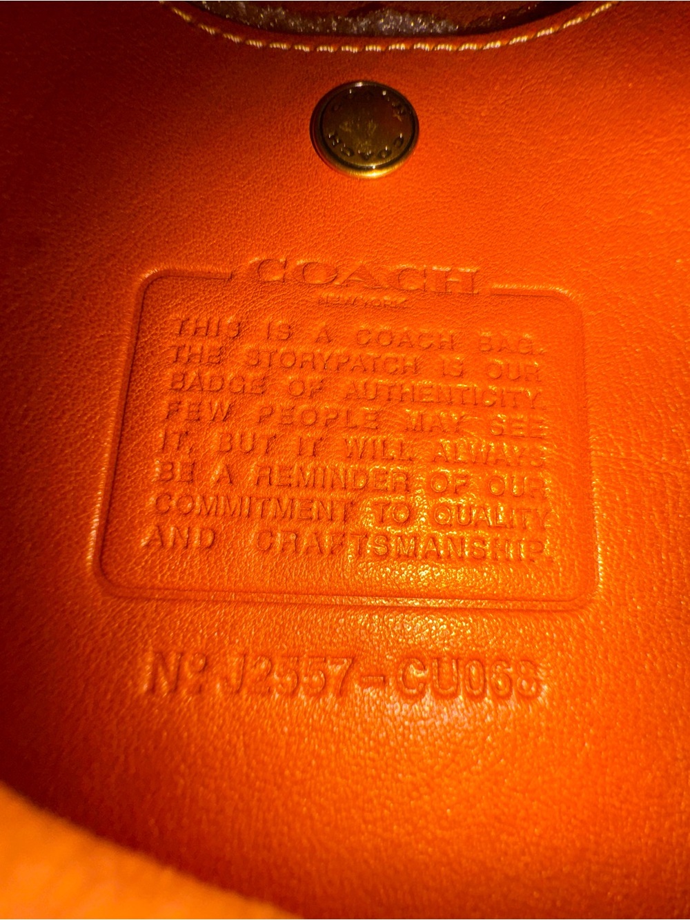Coach Brooklyn Shoulder Bag 28 in Toffee leather - Picture 3 of 4